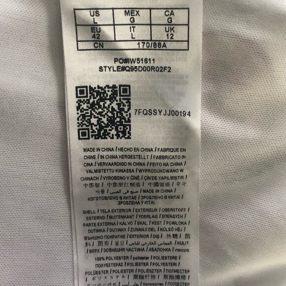 Guess Soliana Printed Wide Leg Jumpsuit Size Large Sweetheart Neck Peep Hole - Picture 9 of 16